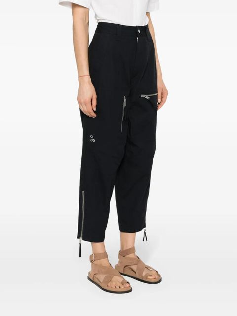 MARANT ÉTOILE Kelvin cotton tapered trousers - Black - zdjęcie produktu nr 2