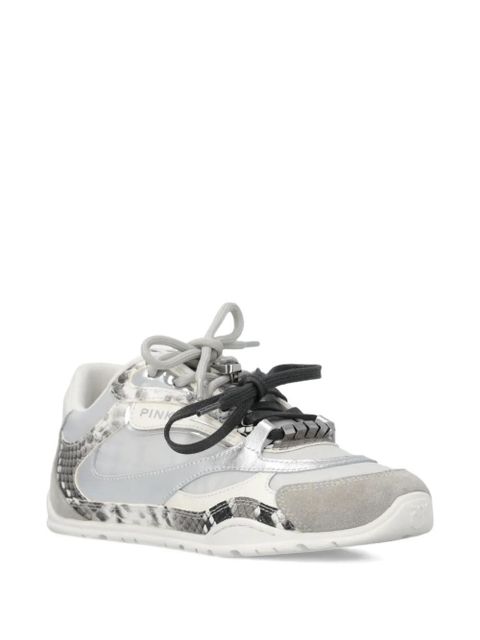 PINKO logo lace-up sneakers - Grey