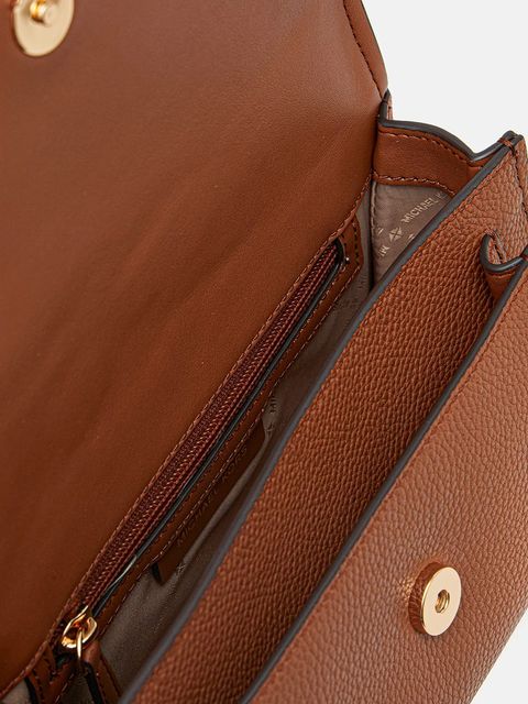 MICHAEL Michael Kors torebka skórzana kolor brązowy 30T4GC7L3T