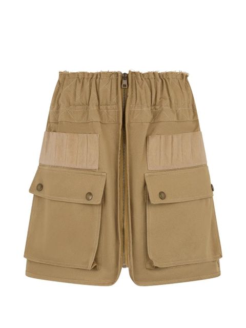 Valentino Garavani ruffled elasticated mini skirt - Neutrals - zdjęcie produktu nr 1