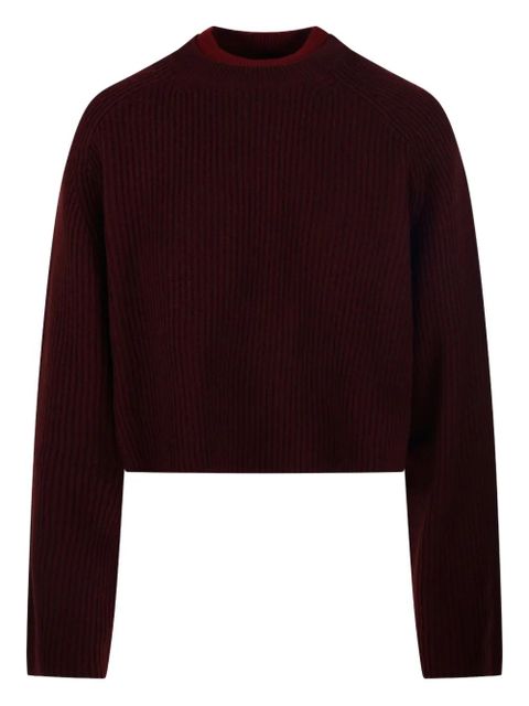Max Mara ribbed cropped jumper - Red - zdjęcie produktu nr 1