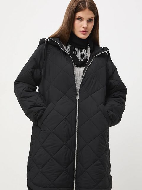 Medicine płaszcz damski kolor czarny - zdjęcie produktu nr 1