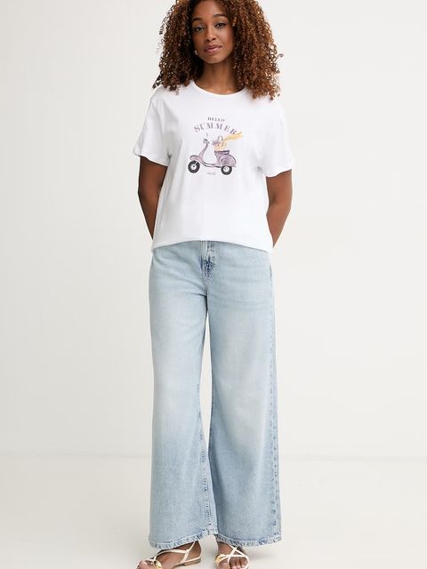 Liu Jo T-shirt damski bawełniany - zdjęcie produktu nr 1