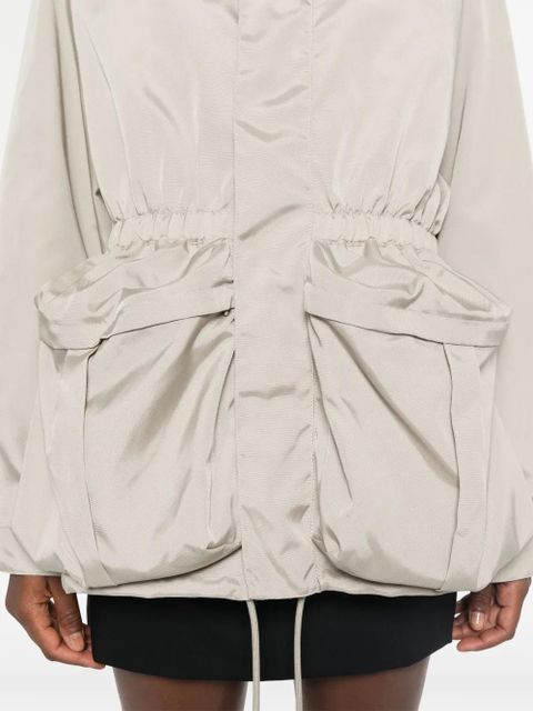 WARDROBE.NYC drawstring zip-up parka - Neutrals