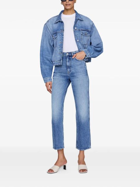 ANINE BING Jayden logo-detail mules - Neutrals