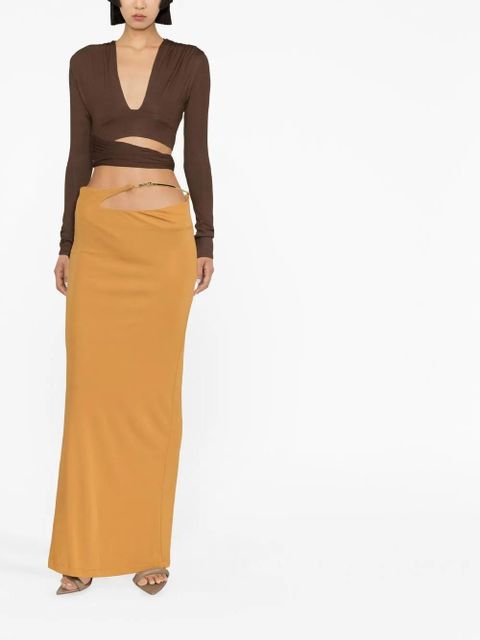 Christopher Esber sculpted-strap column maxi skirt - Neutrals - zdjęcie produktu nr 2