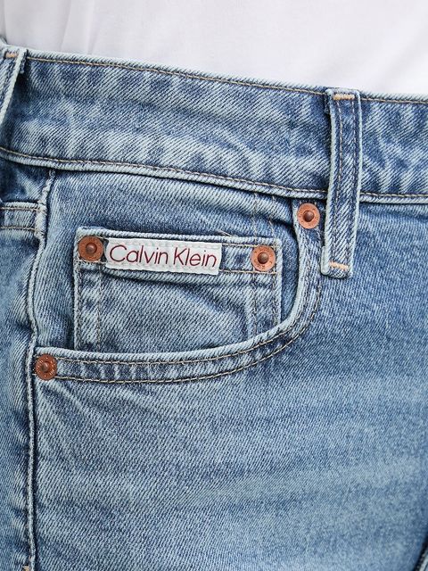 Calvin Klein Jeans jeansy damskie kolor niebieski LV047D733G