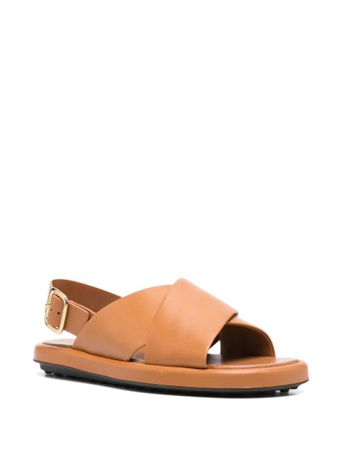 Tod's leather sandals - Brown - zdjęcie produktu nr 2