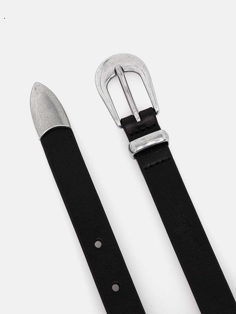 Levi's pasek skórzany damski kolor czarny 000IG-0000 - zdjęcie produktu nr 2