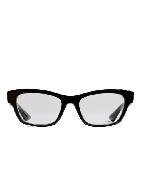 KHAITE rectangle stripe glasses - Black - zdjęcie produktu nr 1