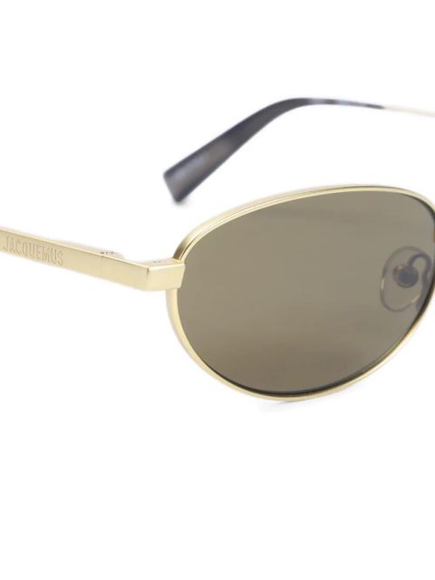 Jacquemus oval-frame sunglasses - Gold