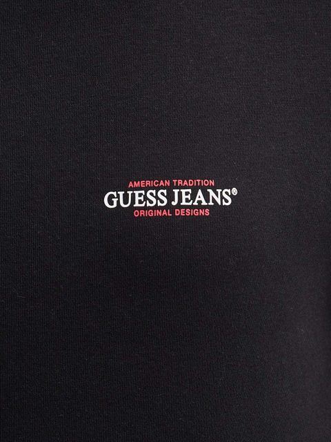 Guess Jeans bluza damska kolor czarny z nadrukiem W4YQ07 KC811