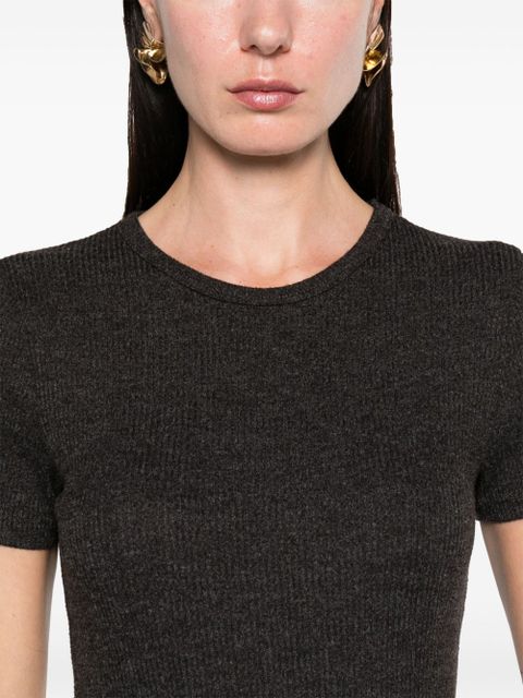 AGOLDE Harri ribbed T-shirt - Grey - zdjęcie produktu nr 2