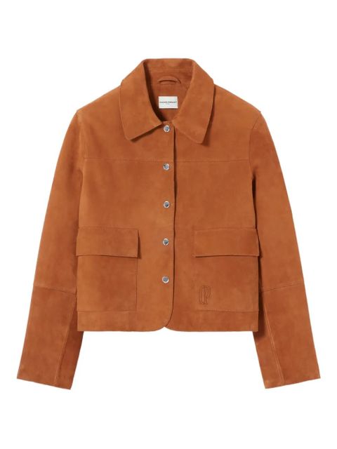 Claudie Pierlot buttoned leather jacket - Brown - zdjęcie produktu nr 1