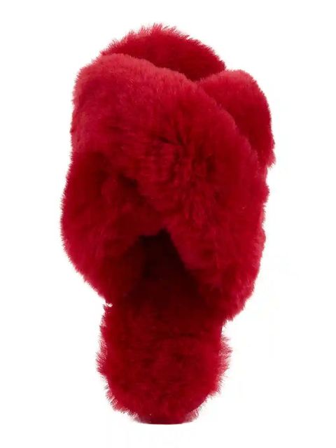 Emu Australia kapcie wełniane Mayberry kolor czerwony W11573