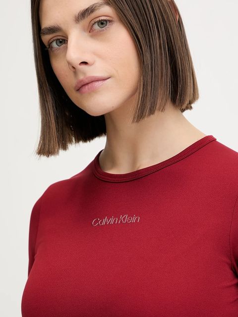 Calvin Klein Performance t-shirt treningowy kolor bordowy LVGWS4K238