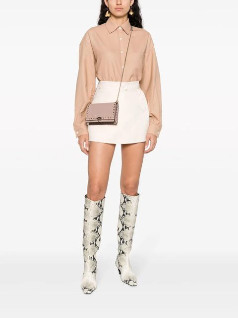 Valentino Garavani Rockstud leather crossbody bag - Neutrals - zdjęcie produktu nr 2