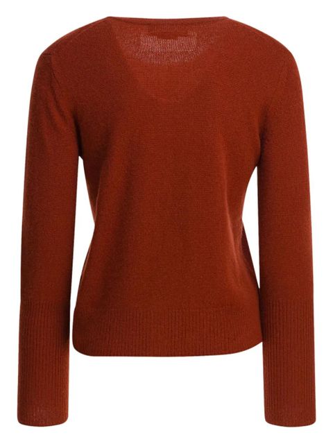 Guest In Residence button-front ribbed cardigan - Red