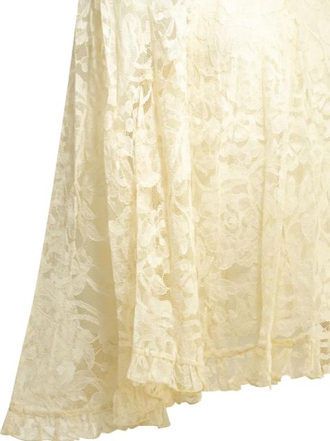 ZIMMERMANN Carousel ruffled lace blouse - Neutrals