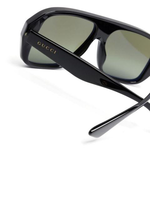 Gucci Eyewear oversize-frame sunglasses - Black