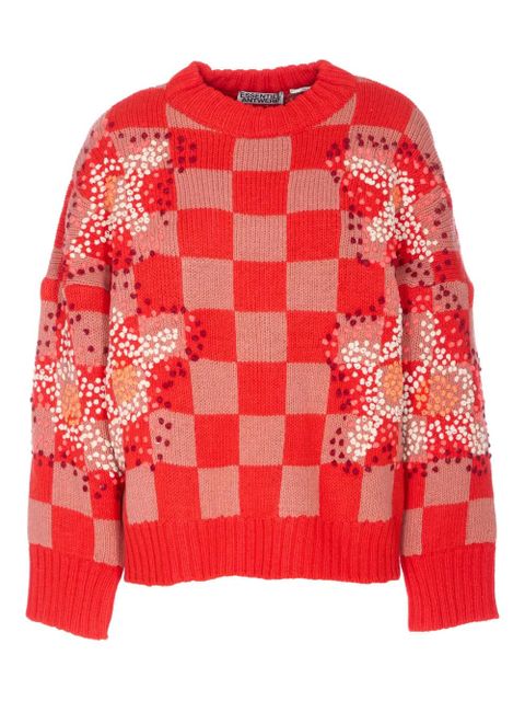 Essentiel Antwerp embroidered check sweater - zdjęcie produktu nr 1