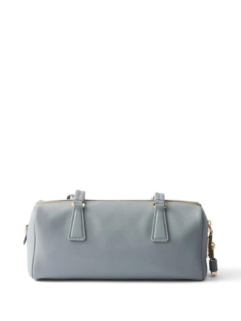 Prada medium leather top-handle bag - Blue