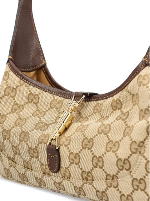 Gucci small Jackie Slim canvas shoulder bag - Neutrals