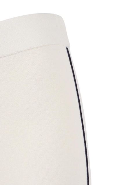 Max Mara stripe-detail trousers - Neutrals