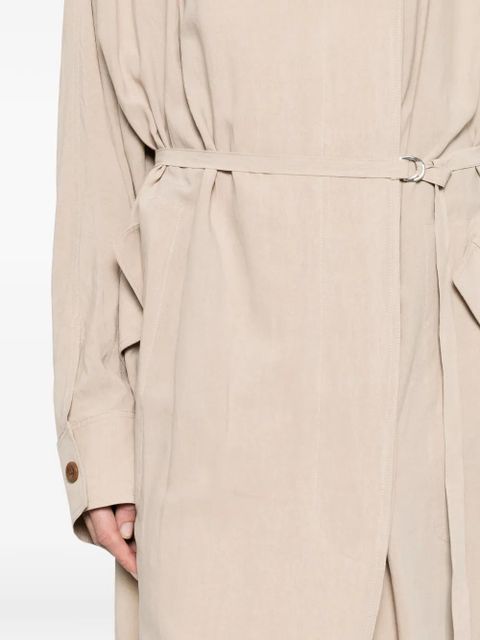 Eleh belted coat - Neutrals