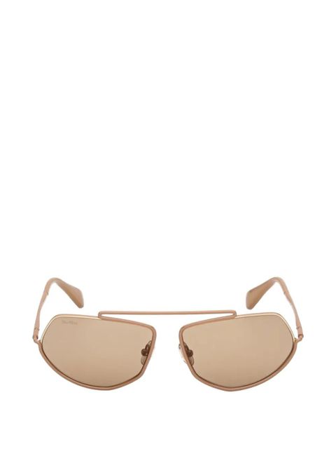 Max Mara geometric-frame sunglasses - Neutrals - zdjęcie produktu nr 1