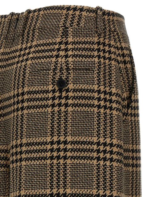 Saint Laurent Prince of Wales check trousers - Brown - zdjęcie produktu nr 2