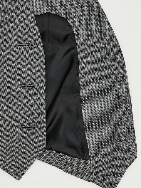 Gaudi kamizelka kolor szary jednorzędowa 521FD35017