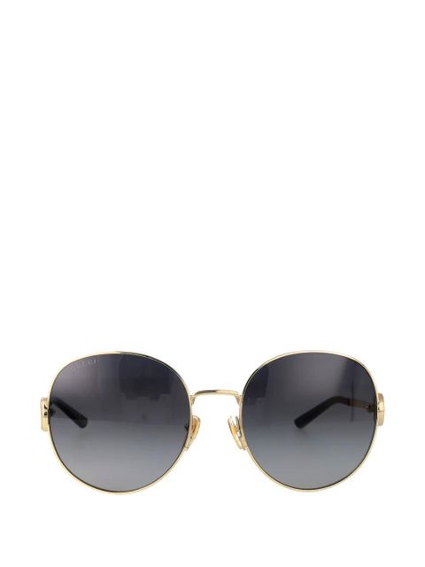 Gucci Eyewear Interlocking GG round-frame sunglasses - Gold - zdjęcie produktu nr 1