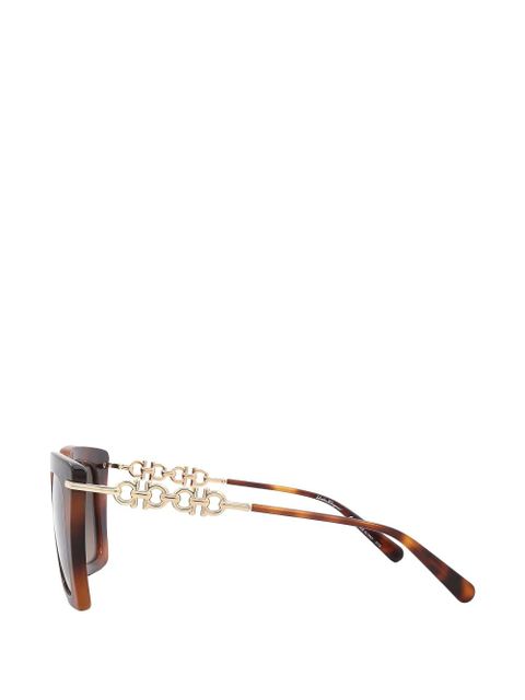 Ferragamo square-frame sunglasses - Brown