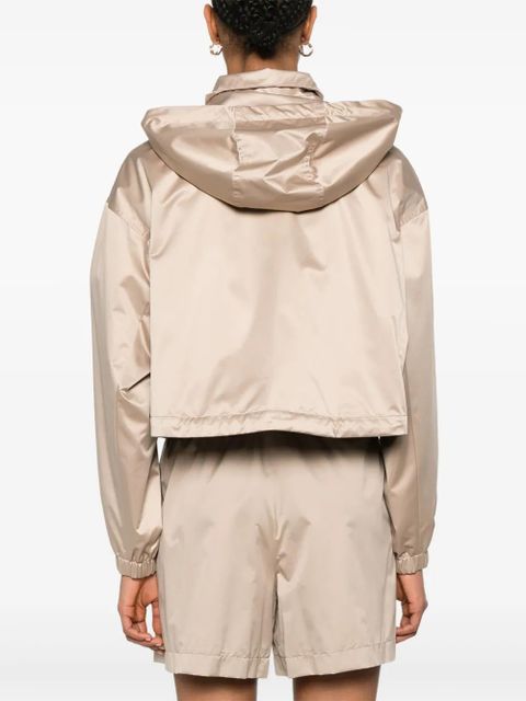 FENDI logo-patch jacket - Neutrals