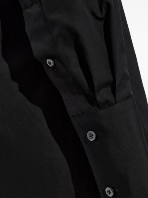 Maison Margiela V-neck shirt dress - Black