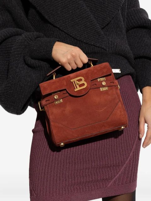 Balmain logo-plaque top-handle tote bag - Brown - zdjęcie produktu nr 2