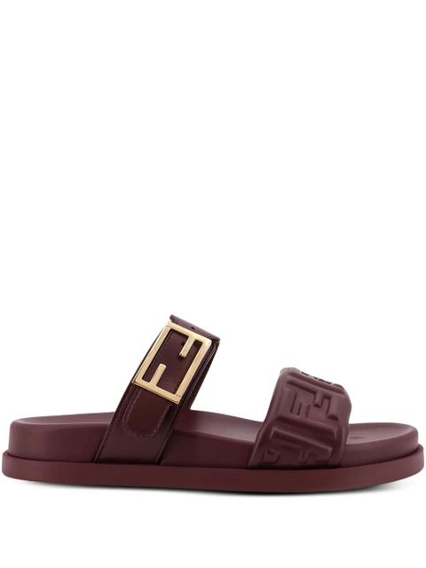 FENDI Fendi Feel embossed sandals - Brown - zdjęcie produktu nr 1
