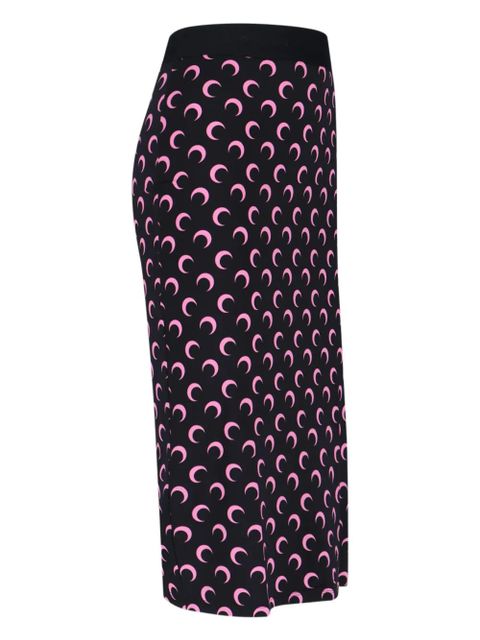 Marine Serre moon print skirt - Black