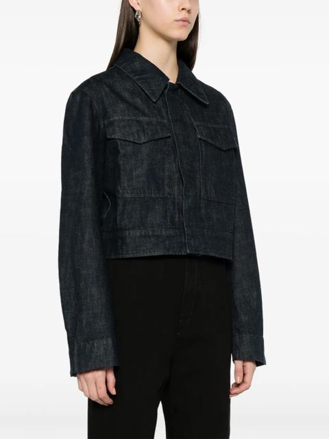 LEMAIRE Two Pocket cropped jacket - Blue