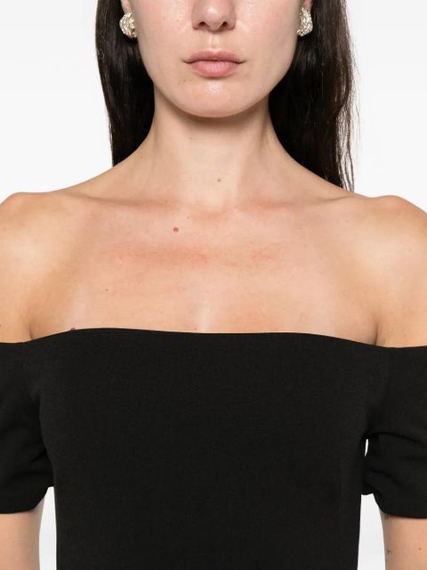 Solace London Nile off-shoulder maxi dress - Black