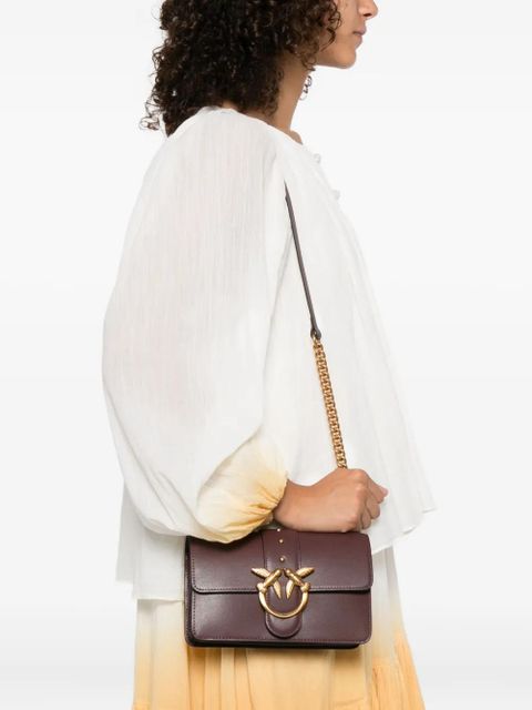 PINKO mini Love Birds shoulder bag - Brown