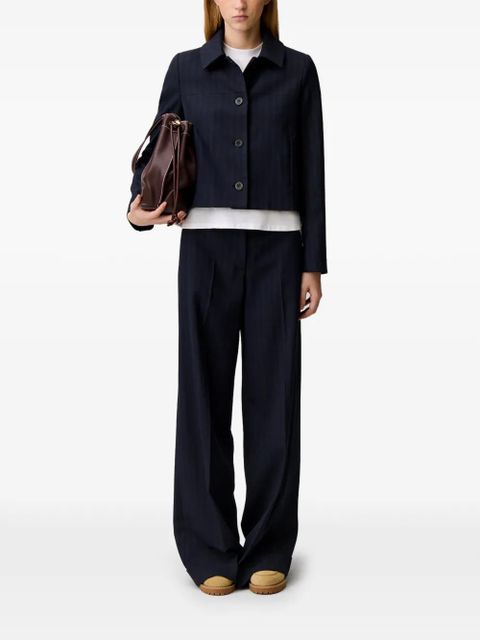 Claudie Pierlot button pinstripe jacket - Blue - zdjęcie produktu nr 2