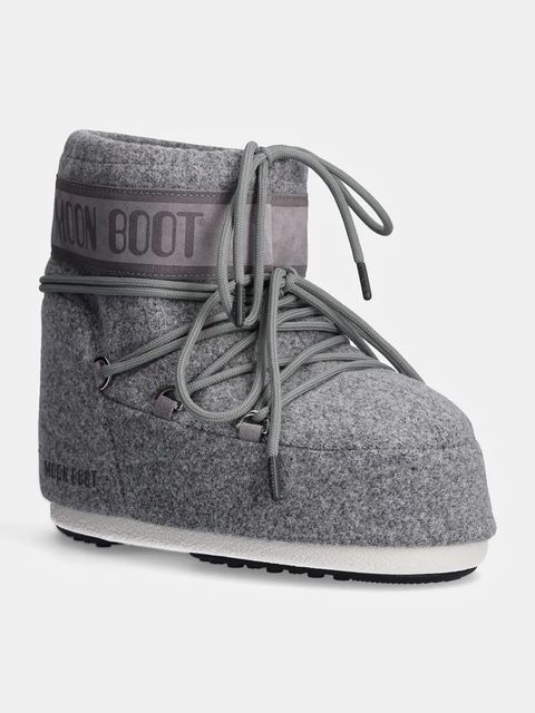 Moon Boot śniegowce MB ICON LOW FELT kolor szary 80D1409570 H006