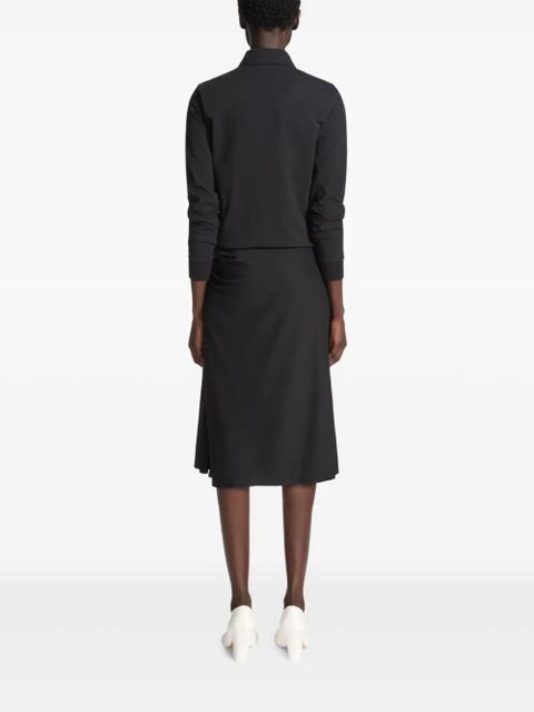 DRIES VAN NOTEN button-fastening jersey polo shirt - Black