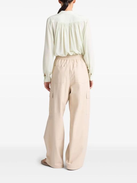 Yves Salomon leather trousers - Neutrals