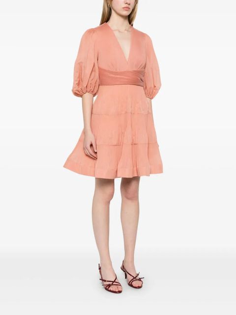 ZIMMERMANN pleated mini dress - Pink