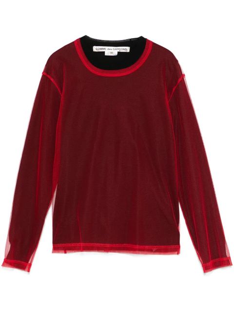 Comme Des Garçons mesh top - Black - zdjęcie produktu nr 1