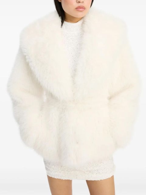 ROTATE BIRGER CHRISTENSEN faux-fur jacket - White