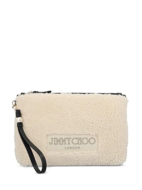 Jimmy Choo shearling clutch bag - Neutrals - zdjęcie produktu nr 1